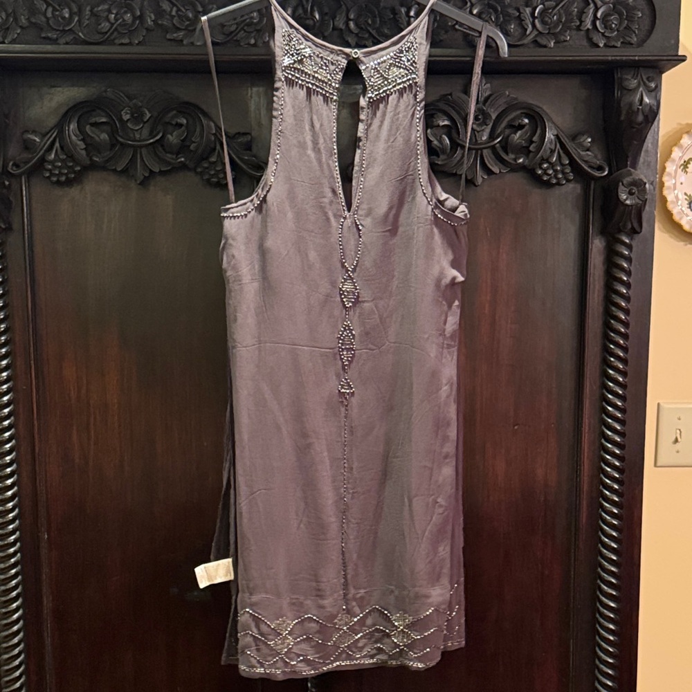Free People Embellished Gray Dress Tunic - Picture 6 of 6
